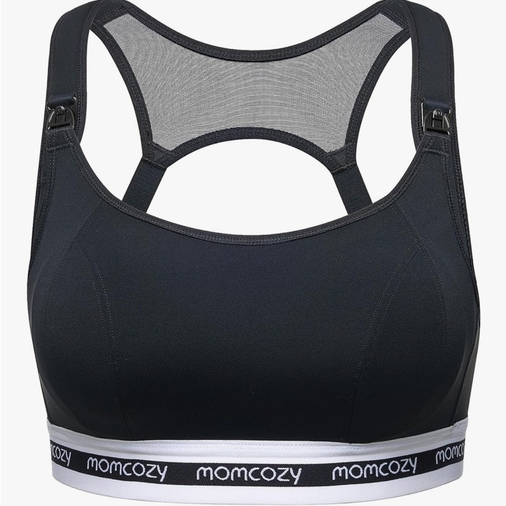 Momcozy Black Sports Bra for Women NWT
